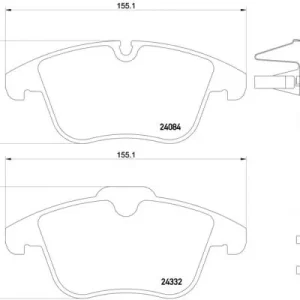 Taniej | Klocki hamulcowe BREMBO P 61 106