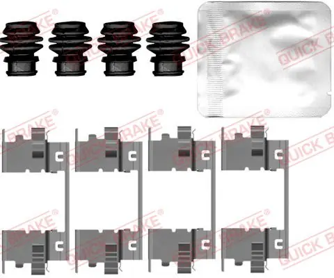 Do wyczerpania zapasów | Zest instal klocków hamulc QUICK BRAKE 109-0148