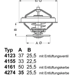 Termostat WAHLER 4274.82D 077121113C | Dodatkowy rabat