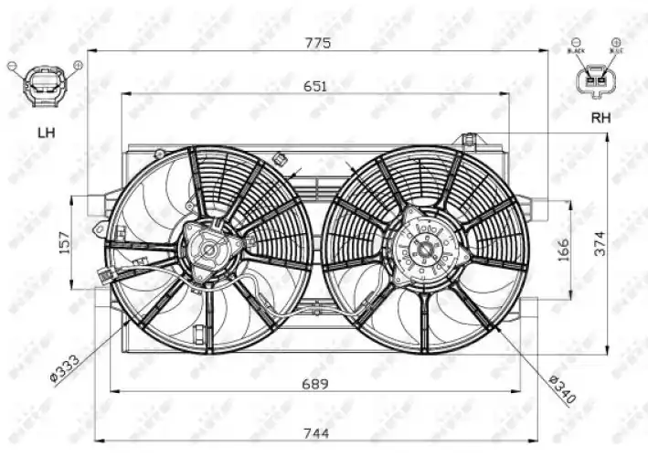 Wentylator NRF 47570 214813NA0A | Produkt premium