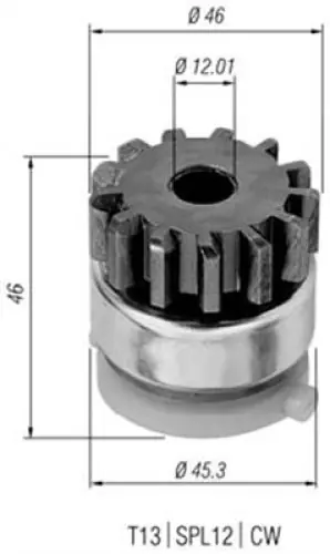 Zamów teraz - Bendiks rozrusznika MAGNETI MARELLI AMB0294 10670F7RU