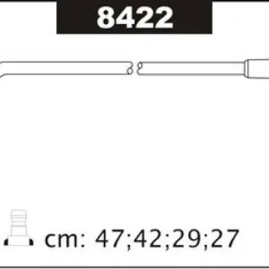 Zostało niewiele | Przewody wysokiego napięcia komplet SENTECH 8422