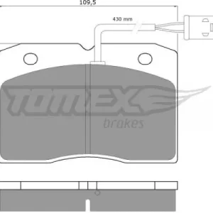 Klocki hamulcowe TOMEX 1140 21048182 | Już w sprzedaży