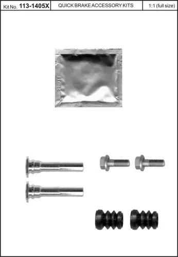 Zestaw naprawczy zacisku hamulca QUICK BRAKE 113 1405X | Wysoka jakość