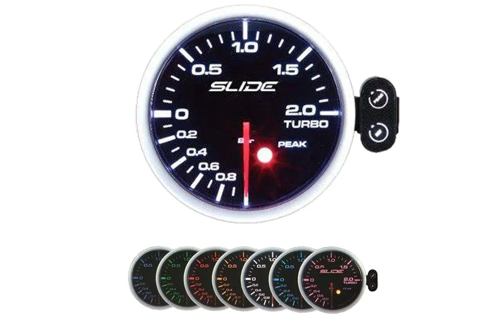 Super okazja - Zegar Slide PK-SC 52mm - Turbo Electric -1 do 2 BAR