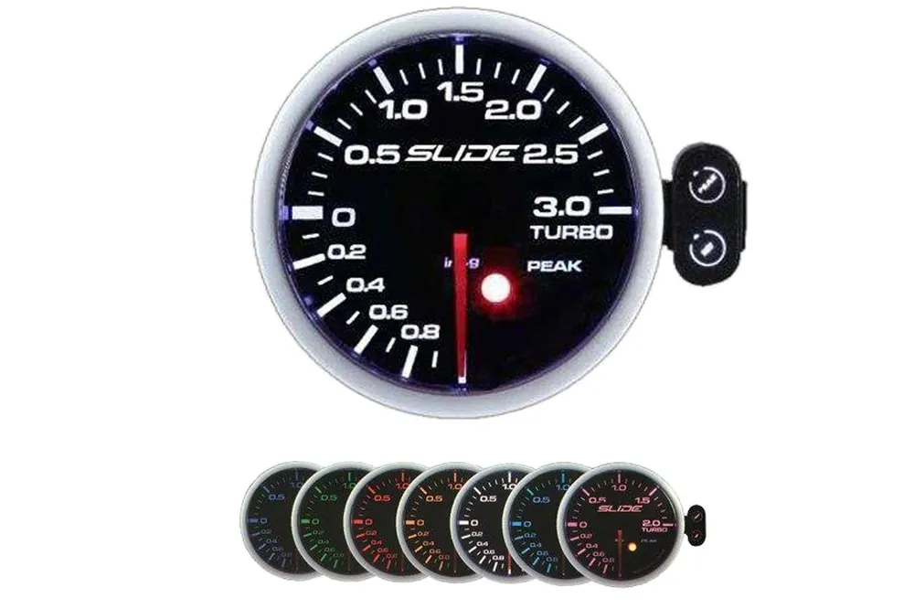 Zegar Slide PK-SC 52mm - Turbo Electric -1 do 3 BAR | Promocja kończy się wkrótce