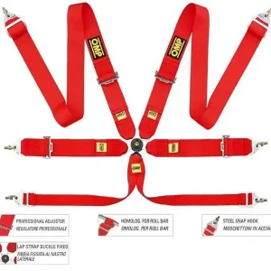 Pasy sportowe 6p 3" OMP 802F FIA - Szybka dostawa