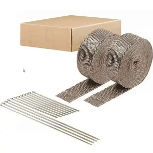 Zostało tylko kilka sztuk - Taśma Termiczna DEI 5cm x 15m 2szt. tytanowa + opaski