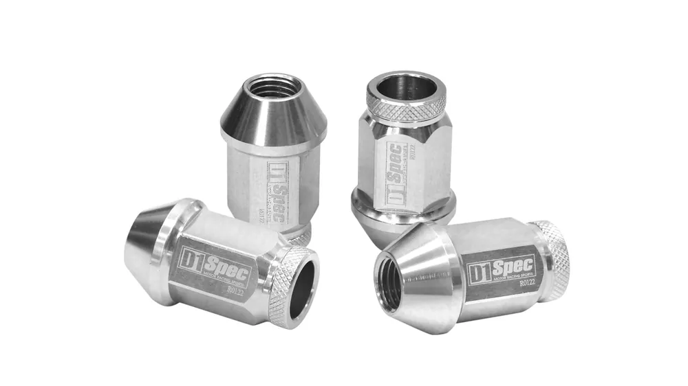 Kute Nakrętki D1Spec Alu M12x1,5 37mm Srebrne | Megacena