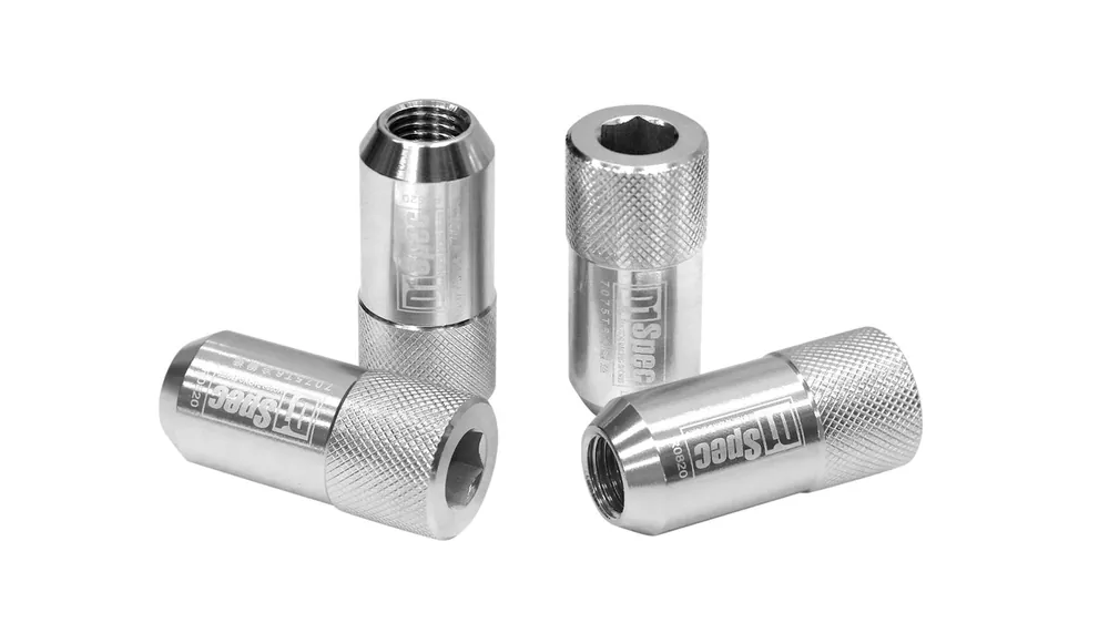 Oferta specjalna - Kute Nakrętki D1Spec Alu M12x1,5 42mm Srebrne HEX