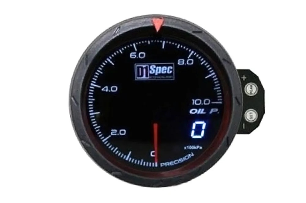 Zegar D1Spec 60mm - Oil Pressure - Łatwy zwrot