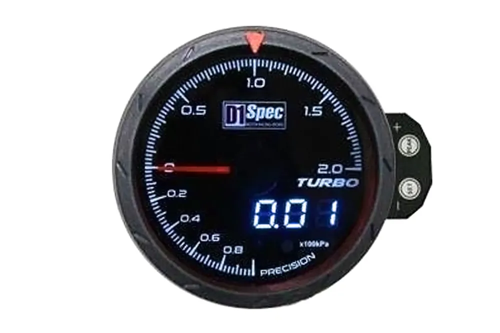 Zegar D1Spec 60mm - Turbo Electric 1-2 BAR | Dobra cena