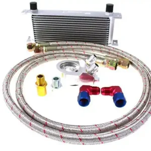 Zestaw chłodnicy Oleju D1Spec 15 rzędów + Adapter | Wygodne zakupy