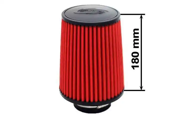 Promocja - Filtr stożkowy Simota H 180mm OTW 80-89mm JAU-X02101-11 Czerwony