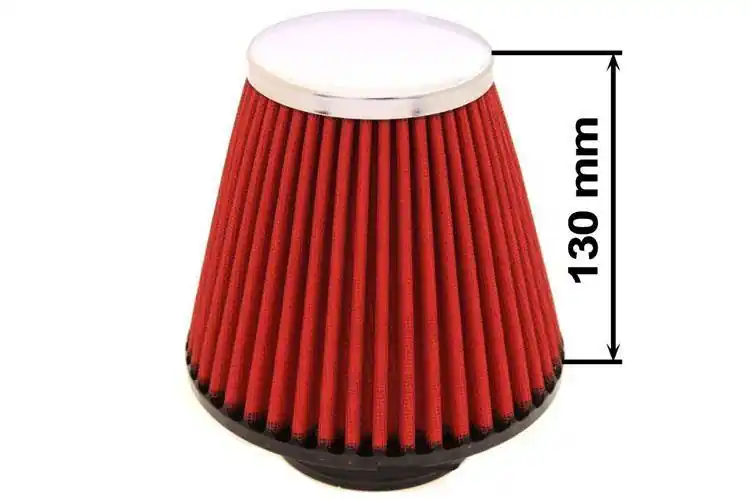 Filtr stożkowy Simota H 130mm OTW 80-89mm JAU-X02108-05 Czerwony - Tylko kilka sztuk