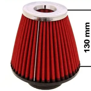 Cena obniżona - Filtr stożkowy Simota H 130mm OTW 80-89mm JAU-X02109-05 Czerwony