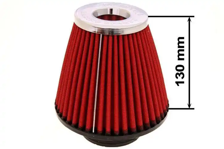 Cena obniżona - Filtr stożkowy Simota H 130mm OTW 80-89mm JAU-X02109-05 Czerwony