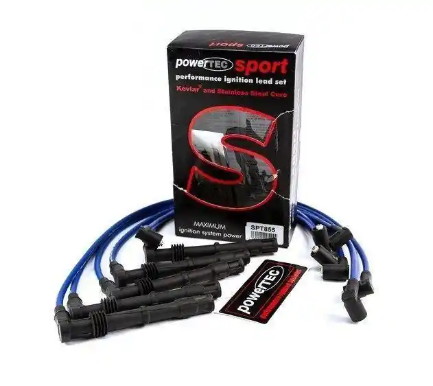 Przewody zapłonowe PowerTEC AUDI 90 200 COUPE 2.0 2.2. 2.3L 88-94 Niebieskie | Bezpieczne zakupy
