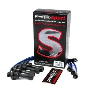 Jakość premium - Przewody zapłonowe PowerTEC MITSUBISHI ECLIPSE II 4G63 4G63T 95-98 Niebieskie
