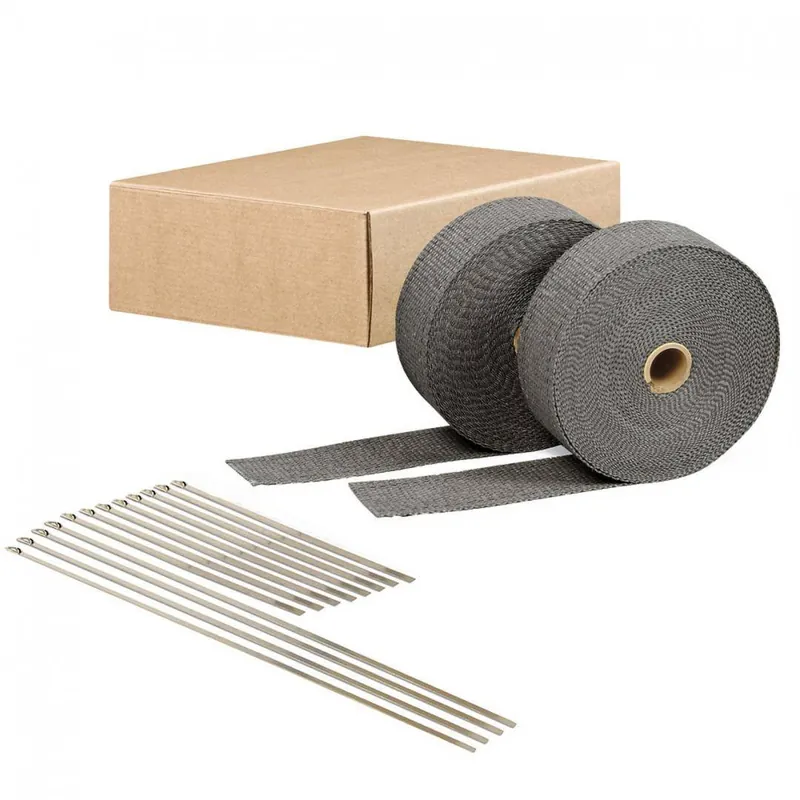 Bardzo popularny produkt - Taśma Termiczna DEI 50mm x 15m Tytanowa Czarna 2szt. + opaski