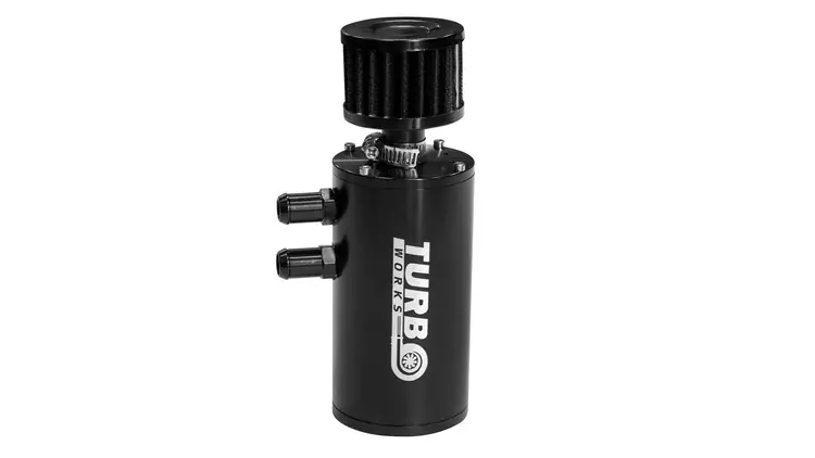 Wysoka jakość | Oil Catch Tank TurboWorks 0.3L 12mm/15mm Black