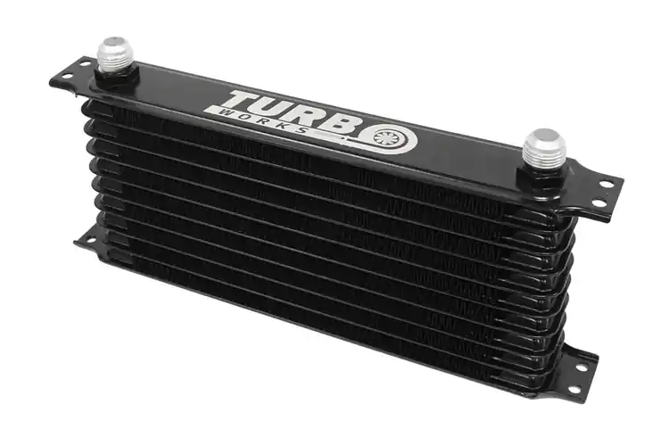 Cena promocyjna | Chłodnica Oleju TurboWorks Race Line 10-rzędowa 300x135x50 AN10 Czarna