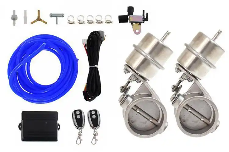 Exhaust Dual Cutout Set Pneumatic 76mm Boost Closed - Spiesz się