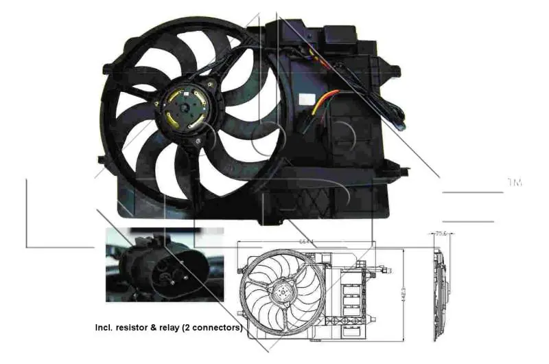 WENTYLATOR SILNIKA MINI MINI COOPER 01- | Ekstra rabat
