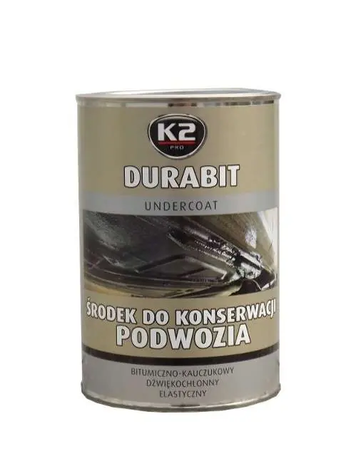 Hit sprzedażowy | PREPARAT DO KONSERWACJI PODWOZIA NA PĘDZEL 1L CZARNY DURABIT ELASYCZNY NIEMALOWALNY