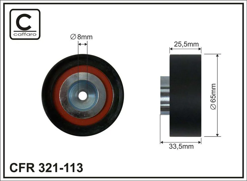 ROLKA NAPINACZA 65X8X25.5 PLASTIK-GŁADKA,ŁOŻYSKO NACHI JAPAN ZASTĘPUJE 05-17 - Wysoka jakość