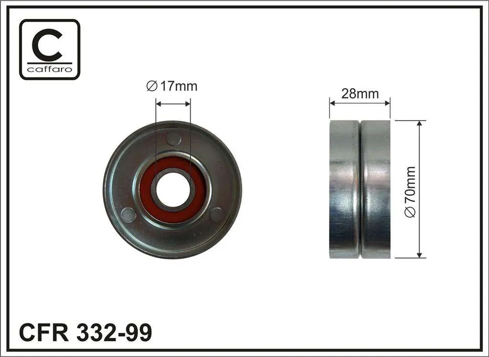 ROLKA NAPINACZA 70X17X28 METALOWA - Ostatnie dni promocji