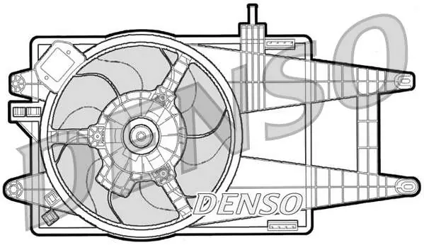 WENTYLATOR CHŁODNICY FIAT IDEA PUNTO (03-) 1.2 / 1.4 | Prosto od producenta