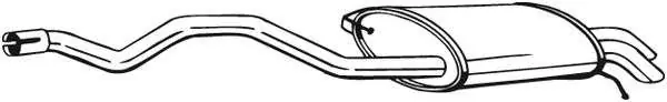 Sprawdź teraz | TŁUMIK KOŃCOWY VW CALIFORNIA T5/T6, VW MULTIVAN T5/T6, VW TRANSPORTER T5/T6, 2.0/2.5, 2003-