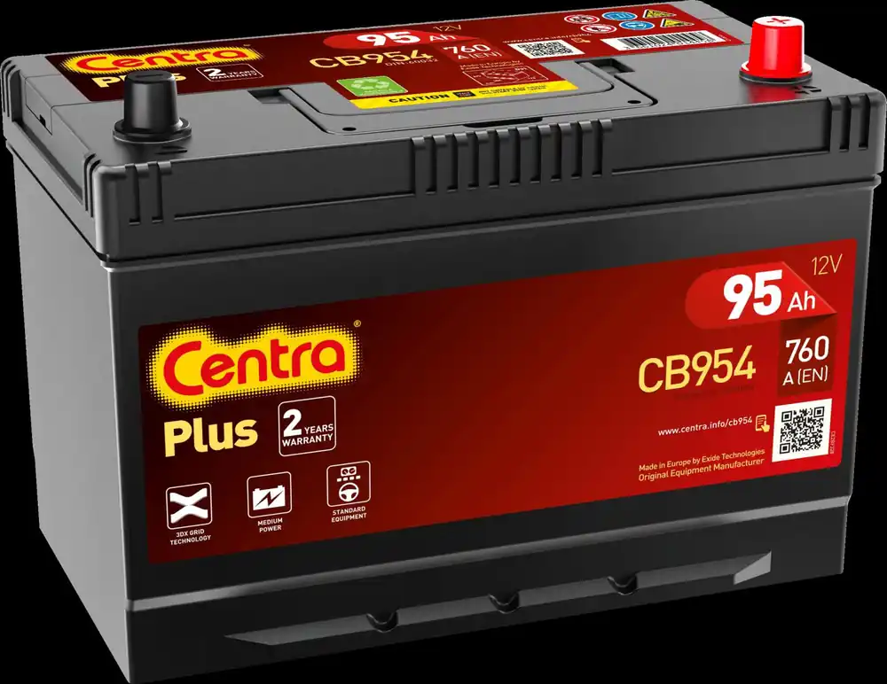 Oferta specjalna - AKUMULATOR 95AH/720A +P 305X172X218 CENTRA PLUS KOREA PLUS Z PRAWEJ