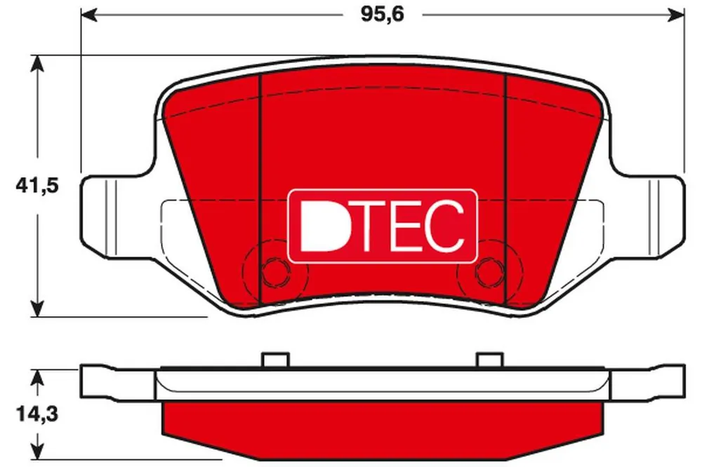 Świetna cena | KLOCKI HAM. TYLNE DTEC MERCEDES BENZ A-CLASS 1997 - 2012, B-CLASS 2005 - 2011, VANE