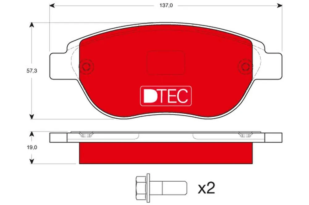Ostatnie sztuki | KLOCKI HAM. PRZEDNIE DTEC CITROEN BERLINGO 1998 >>, C3 I 2002 >>, C4 2004 >>, C4 I 200