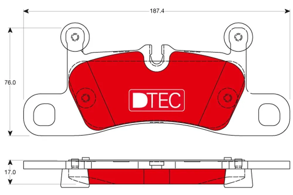 Ograniczona dostępność - KLOCKI HAM. TYLNE DTEC PORSCHE 911 3.4 / PORSCHE CAYENNE 3.0 / VOLKSWAGEN TOUAREG