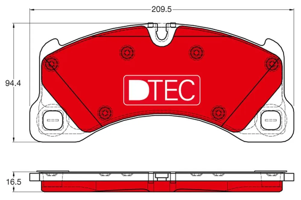 KLOCKI HAM. PRZEDNIE DTEC PORSCHE CAYENNE 3.0 / VOLKSWAGEN TOUAREG 3.0 | Bezpośrednio od producenta