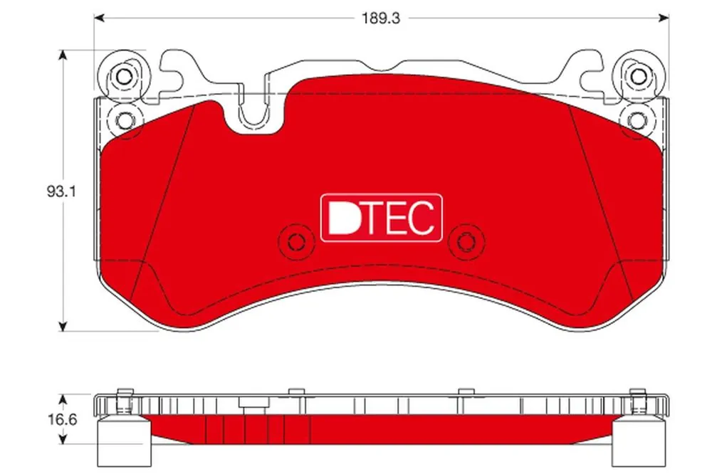KLOCKI HAM. PRZEDNIE DTEC MERCEDES C63 AMG 6.2 / MERCEDES CL600 5.5 / MERCEDES CLK63 - Profesjonalna jakość