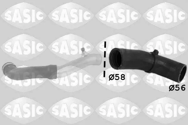 WĄŻ INTERCOOLERA BMW 3 E46 1.8/2.0D GÓRNY - Końcówka serii